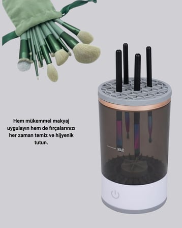 Makyaj Fırçası ve Elektrikli Fırça Temizleyici Kampanya Paketi