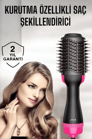 1200 Watt Gücünde Negatif İyon Teknolojili 3 Isı Kademeli Fön Tarağı