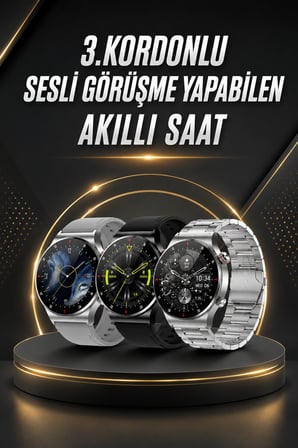 Akıllı Saat Uyku ve Sağlık Takibi NFC Uyumlu Bluetoooth Bağlantılı Android İ