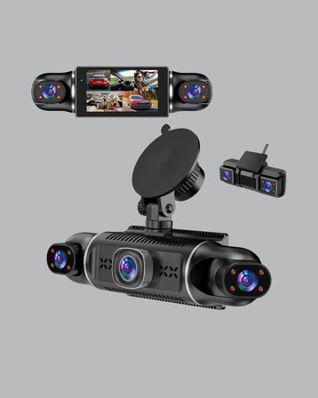 4 Kameralı Araç İçi Kamera 1080P GPS Takip WiFi Gece Görüşlü