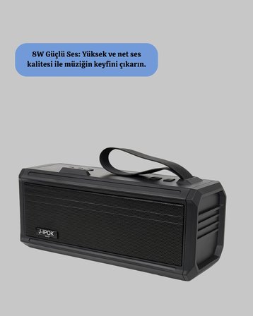 Taşınabilir J-IPOX P520 1200 mAh Bluetooth Hoparlör Mikrofonlu Yeni Nesil