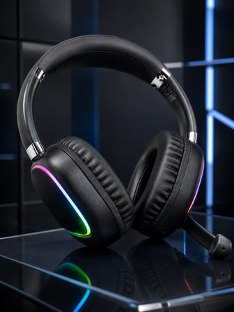 Bluetooth 5.0 RGB Işıklı Mikrofonlu Kablosuz Kulak Üstü Kulaklık