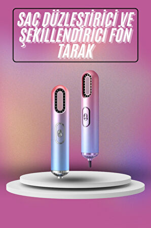 Saç Kurutma Makinesi İyon Üflemeli Saç Şekillendirici 3 Başlıklı Taşınabilir
