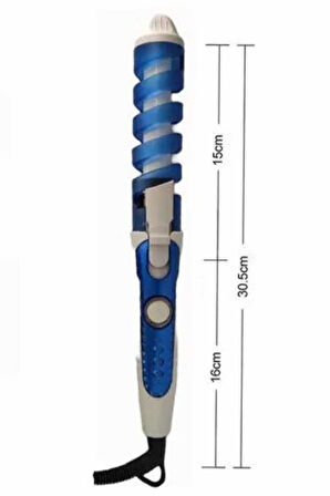 16 MM Spiral Saç Maşası Kalın Bukle Profesyonel Maşa