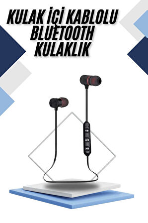 Kablolu Kulakiçi Bluetooth Kulaklık Mıknatıslı ANC Özellikli Yüksek Ses Kaliteli