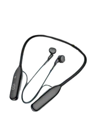 60 Saat Kablolu Boyun Askılı Dijital Göstergeli Bluetooth Kulaklık