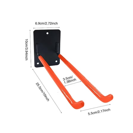 Microcase Çok Amaçlı  PVC Kaplamalı Kaymaz Metal Askılık Ağır Yük Askısı Depo Garaj Bahçe - AL5915 1 ADET