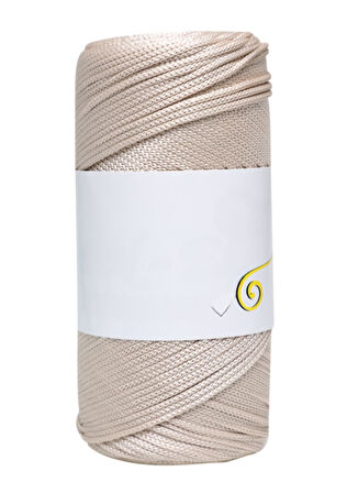 Makrome İpi 3mm Polyester  Bej