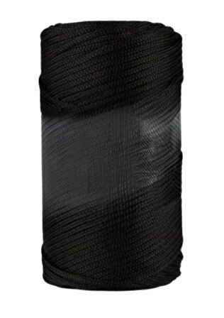 Makrome İpi 3mm Polyester Siyah