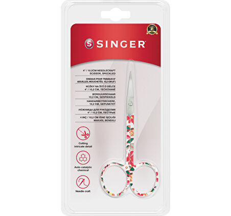 Kıvrık Uçlu Renkli Nakış Makası (4&quot;)