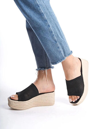 Dolgu Taban Rahat Triko Günlük Terlik