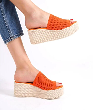 Dolgu Taban Rahat Triko Günlük Terlik