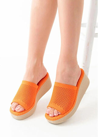 Dolgu Taban Rahat Triko Günlük Terlik