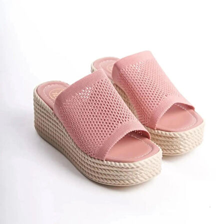 Dolgu Taban Rahat Triko Günlük Terlik