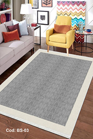 Pamuk Dokuma Taban Kaymaz Yıkanabilir Sisal Desenli  Salon Halısı Mutfak Halısı Koridor Halısı