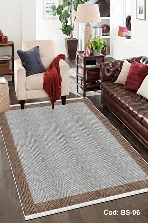 Pamuk Dokuma Taban Kaymaz Yıkanabilir Sisal Desenli  Salon Halısı Mutfak Halısı Koridor Halısı