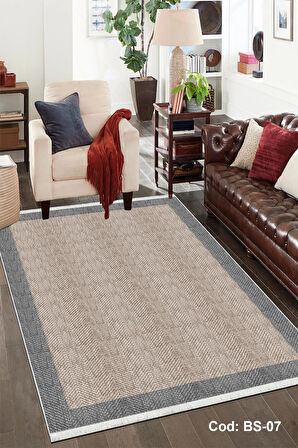 Pamuk Dokuma Taban Kaymaz Yıkanabilir Sisal Desenli  Salon Halısı Mutfak Halısı Koridor Halısı