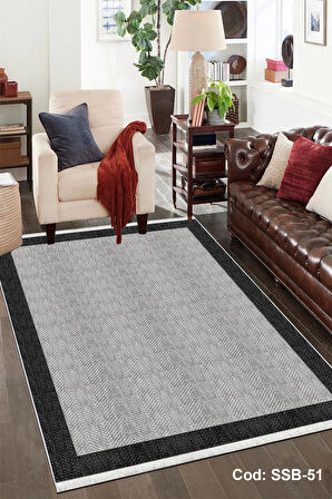 Pamuk Dokuma Taban Kaymaz Yıkanabilir Sisal Desenli  Salon Halısı Mutfak Halısı Koridor Halısı