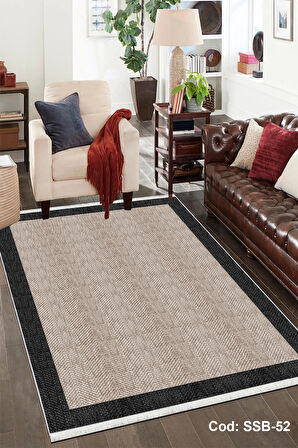 Pamuk Dokuma Taban Kaymaz Yıkanabilir Sisal Desenli  Salon Halısı Mutfak Halısı Koridor Halısı