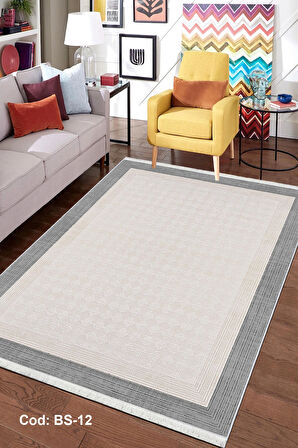 Pamuk Dokuma Taban Kaymaz Yıkanabilir Sisal Desenli  Salon Halısı Mutfak Halısı Koridor Halısı