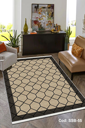 Pamuk Dokuma Taban Kaymaz Yıkanabilir Sisal Desenli  Salon Halısı Mutfak Halısı Koridor Halısı