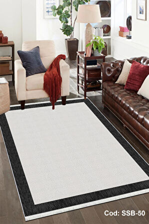 Pamuk Dokuma Taban Kaymaz Yıkanabilir Sisal Desenli  Salon Halısı Mutfak Halısı Koridor Halısı