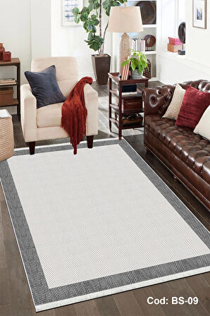 Pamuk Dokuma Taban Kaymaz Yıkanabilir Sisal Desenli  Salon Halısı Mutfak Halısı Koridor Halısı