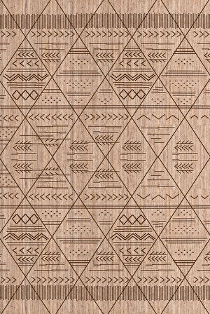 Pamuk Dokuma Taban Kaymaz Yıkanabilir İskandinav  Desenli  Salon Halısı Mutfak Halısı Koridor Halısı