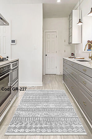 Pamuk Dokuma Taban Kaymaz Yıkanabilir İskandinav  Desenli  Salon Halısı Mutfak Halısı Koridor Halısı