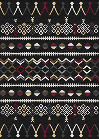 Pamuk Dokuma Taban Kaymaz Yıkanabilir İskandinav  Desenli  Salon Halısı Mutfak Halısı Koridor Halısı