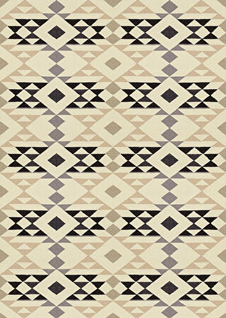 Pamuk Dokuma Taban Kaymaz Yıkanabilir İskandinav  Desenli  Salon Halısı Mutfak Halısı Koridor Halısı