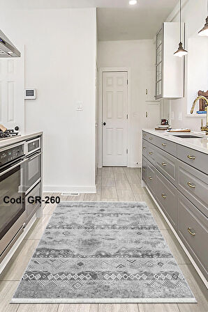 Pamuk Dokuma Taban Kaymaz Yıkanabilir Vintage  Desenli  Salon Halısı Mutfak Halısı Koridor Halısı