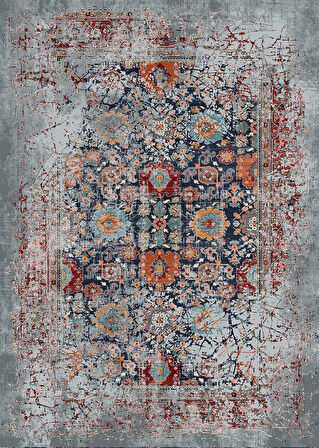 Pamuk Dokuma Taban Kaymaz Yıkanabilir Vintage  Desenli  Salon Halısı Mutfak Halısı Koridor Halısı