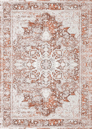 Pamuk Dokuma Taban Kaymaz Yıkanabilir Vintage  Desenli  Salon Halısı Mutfak Halısı Koridor Halısı