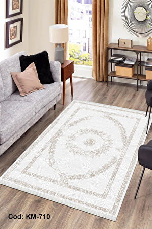 Pamuk Dokuma Taban Kaymaz Yıkanabilir Vintage  Desenli  Salon Halısı Mutfak Halısı Koridor Halısı