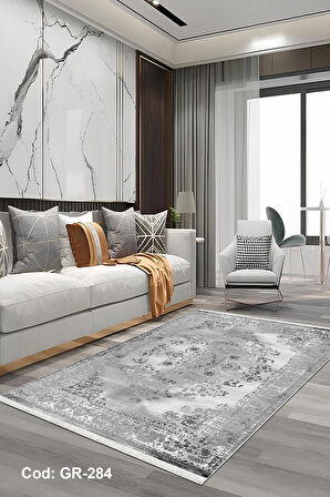 Pamuk Dokuma Taban Kaymaz Yıkanabilir Vintage  Desenli  Salon Halısı Mutfak Halısı Koridor Halısı