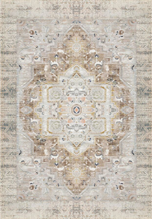 Pamuk Dokuma Taban Kaymaz Yıkanabilir Vintage  Desenli  Salon Halısı Mutfak Halısı Koridor Halısı