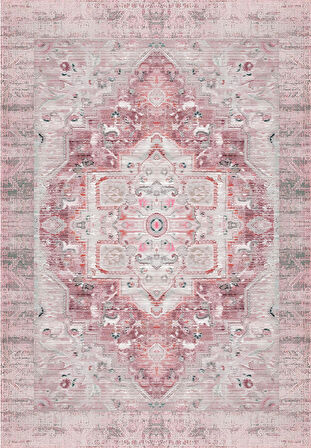 Pamuk Dokuma Taban Kaymaz Yıkanabilir Vintage  Desenli  Salon Halısı Mutfak Halısı Koridor Halısı