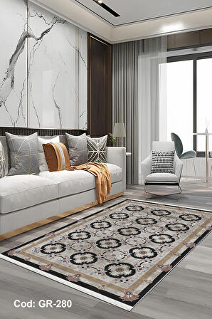 Pamuk Dokuma Taban Kaymaz Yıkanabilir Klasik Desenli  Salon Halısı Mutfak Halısı Koridor Halısı