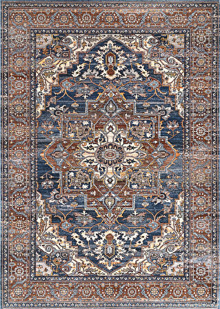 Pamuk Dokuma Taban Kaymaz Yıkanabilir Vintage  Desenli  Salon Halısı Mutfak Halısı Koridor Halısı