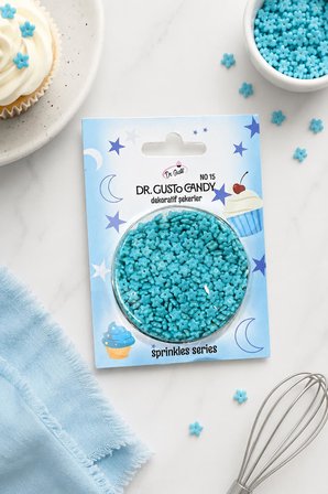Dr. Gusto Mavi Star Yıldız Pasta Süsleme Şekeri