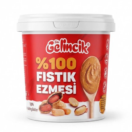 Şekersiz   Doğal Fıstık Ezmesi 1 Kg – Katkısız Taze Çekim Glutensiz Yer Fıstığı Ezmesi
