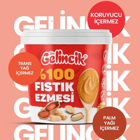 Şekersiz   Doğal Fıstık Ezmesi 1 Kg – Katkısız Taze Çekim Glutensiz Yer Fıstığı Ezmesi