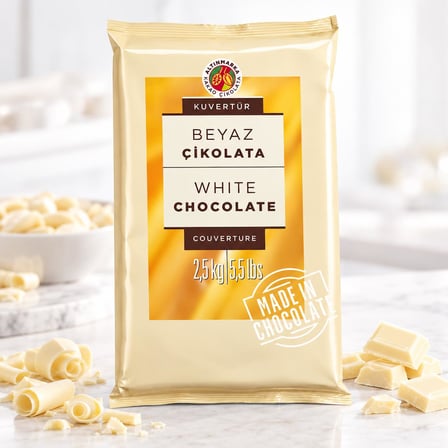 Altınmarka Beyaz Kuvertür Çikolata 2,5 Kg