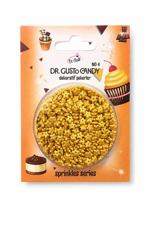 Dr. Gusto Star Yıldız Altın Pasta Süsleme Şekeri
