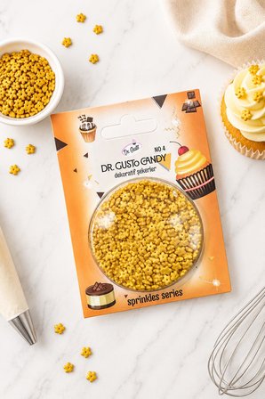 Dr. Gusto Star Yıldız Altın Pasta Süsleme Şekeri