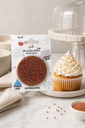 Dr. Gusto 2 mm Bakır Boncuk Pasta Süsleme Şekeri