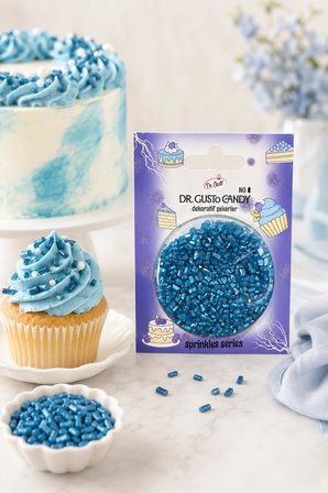 Dr. Gusto Mavi Sanding Candy Pasta Süsleme Şekeri