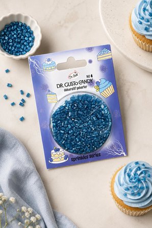 Dr. Gusto Mavi Sanding Candy Pasta Süsleme Şekeri