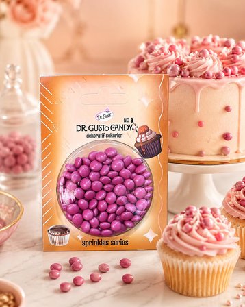 Dr. Gusto Pembe Bonbon Draje Pasta Süsleme Şekeri